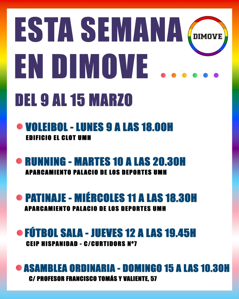 ESTA SEMANA EN DIMOVE DEL 9 AL 15:03:26 WEB