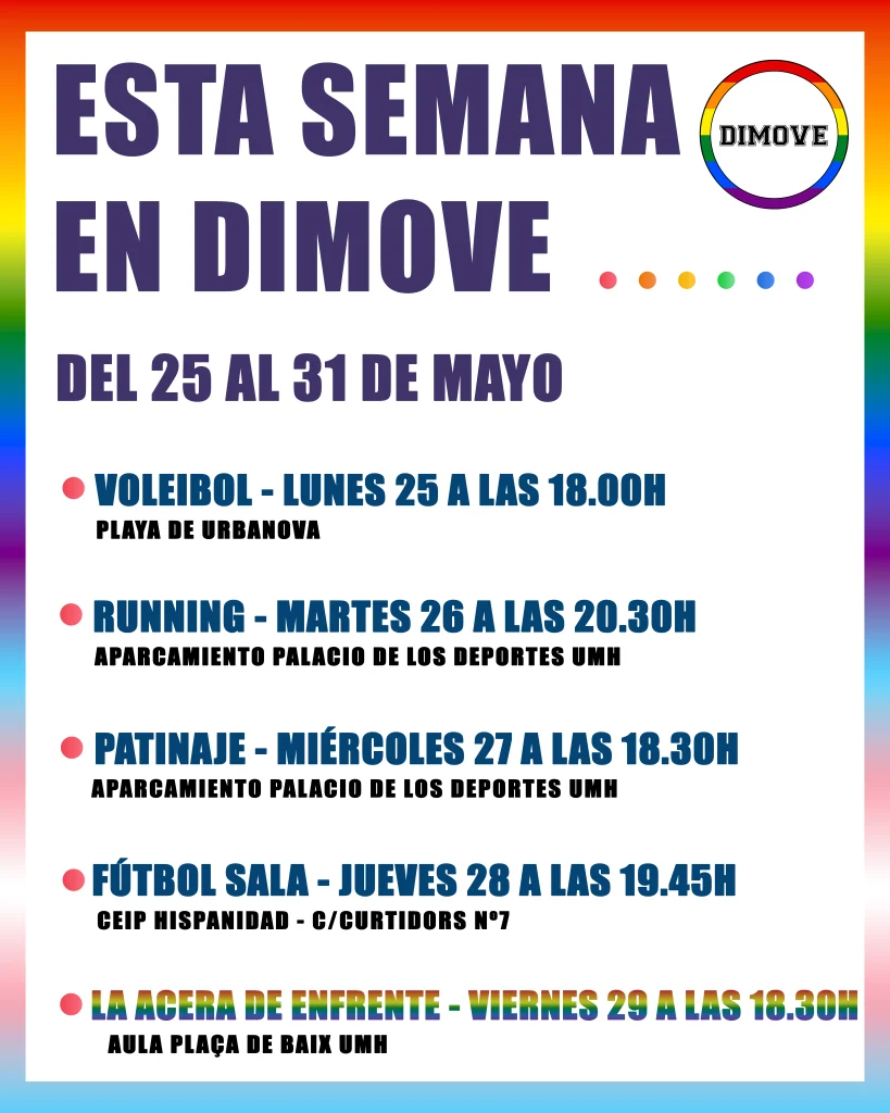 ESTA SEMANA EN DIMOVE 25-31:05:26 WEB