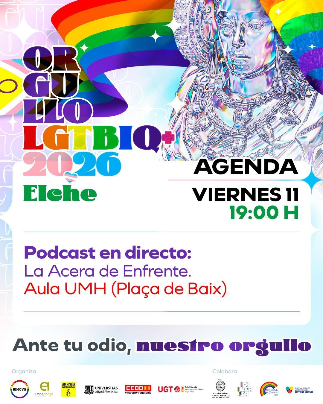 PROGRAMACIÓN ORGULLO 2026 ELCHE