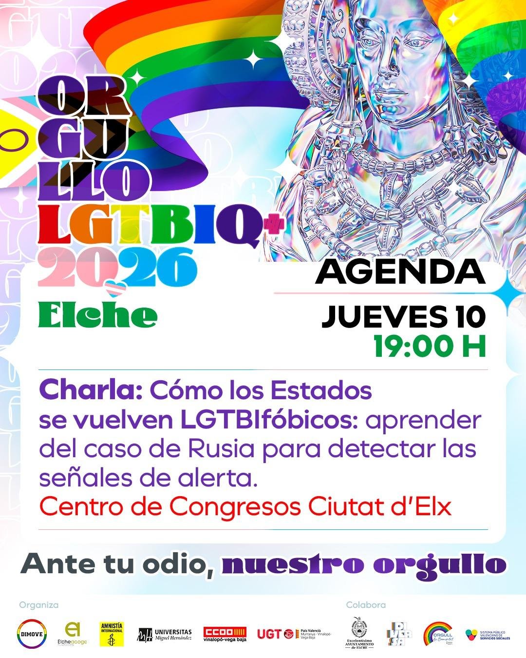 PROGRAMACIÓN ORGULLO 2026 ELCHE