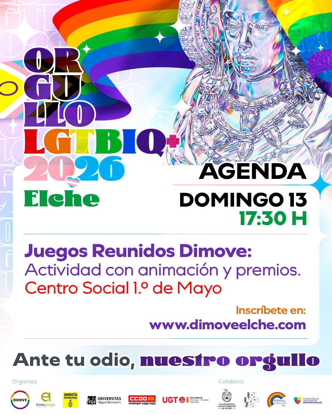 PROGRAMACIÓN ORGULLO 2026 ELCHE